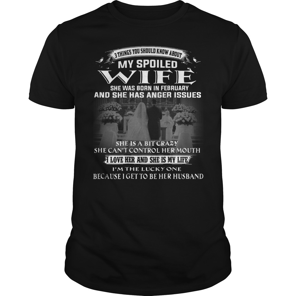 3 things you should know about my spoiled wife shirt, lady tee