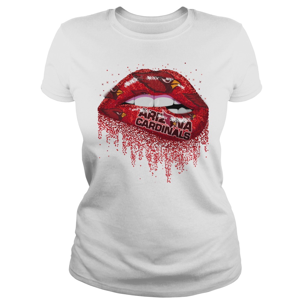 Arizona Cardinals love glitter lips shirt lady tee - Arizona Cardinals love shirt