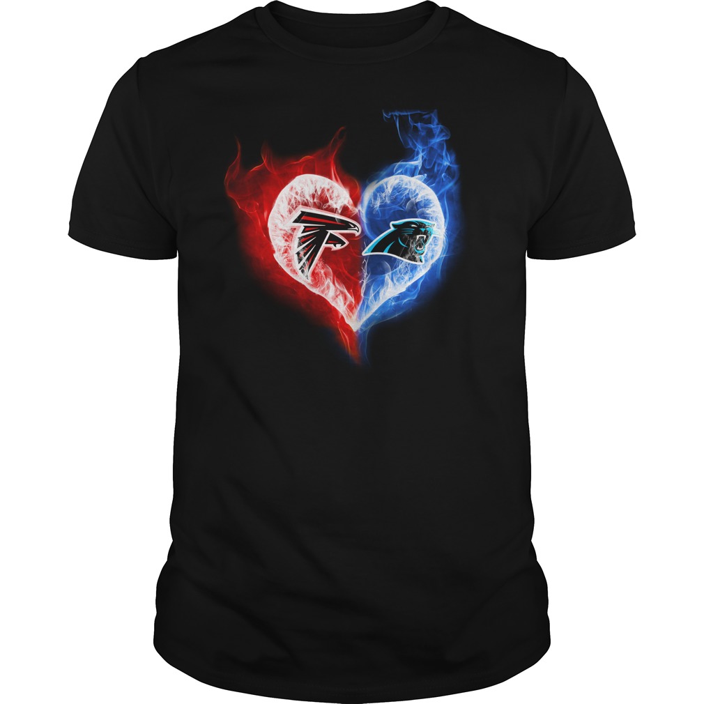 Atlanta Falcons - Carolina Panthers It's in my heart shirt guy tee