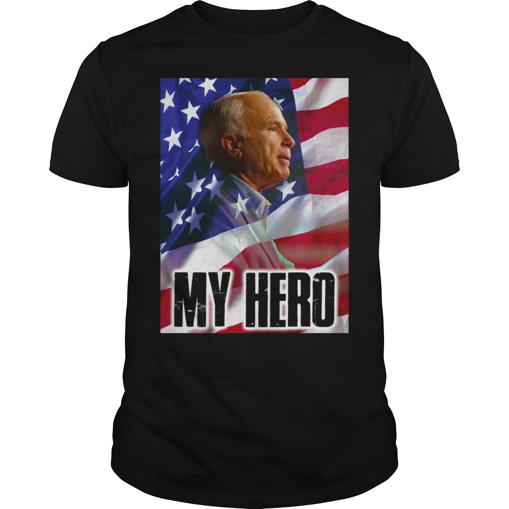 John McCain my hero shirt guy tee - John McCain hero shirt