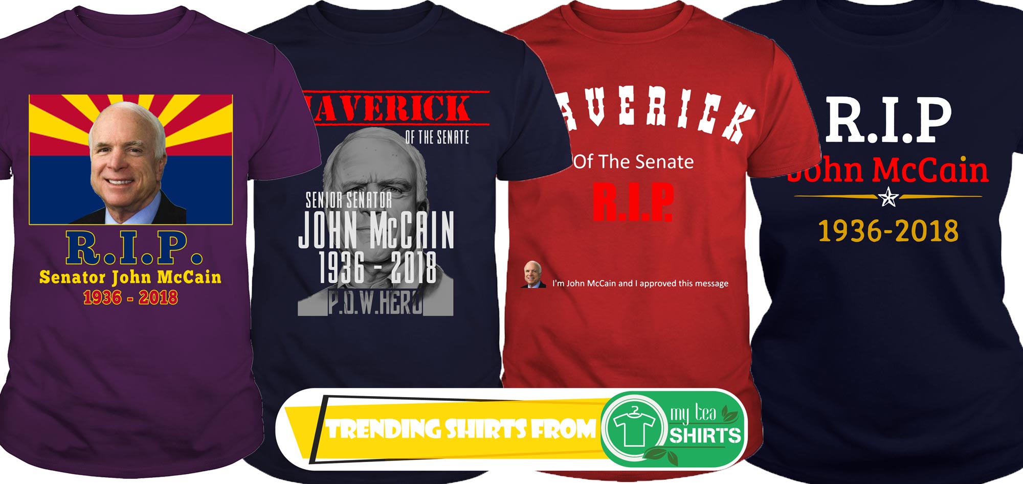Rip John McCain 1936 2018 shirt - Rip John McCain shirt