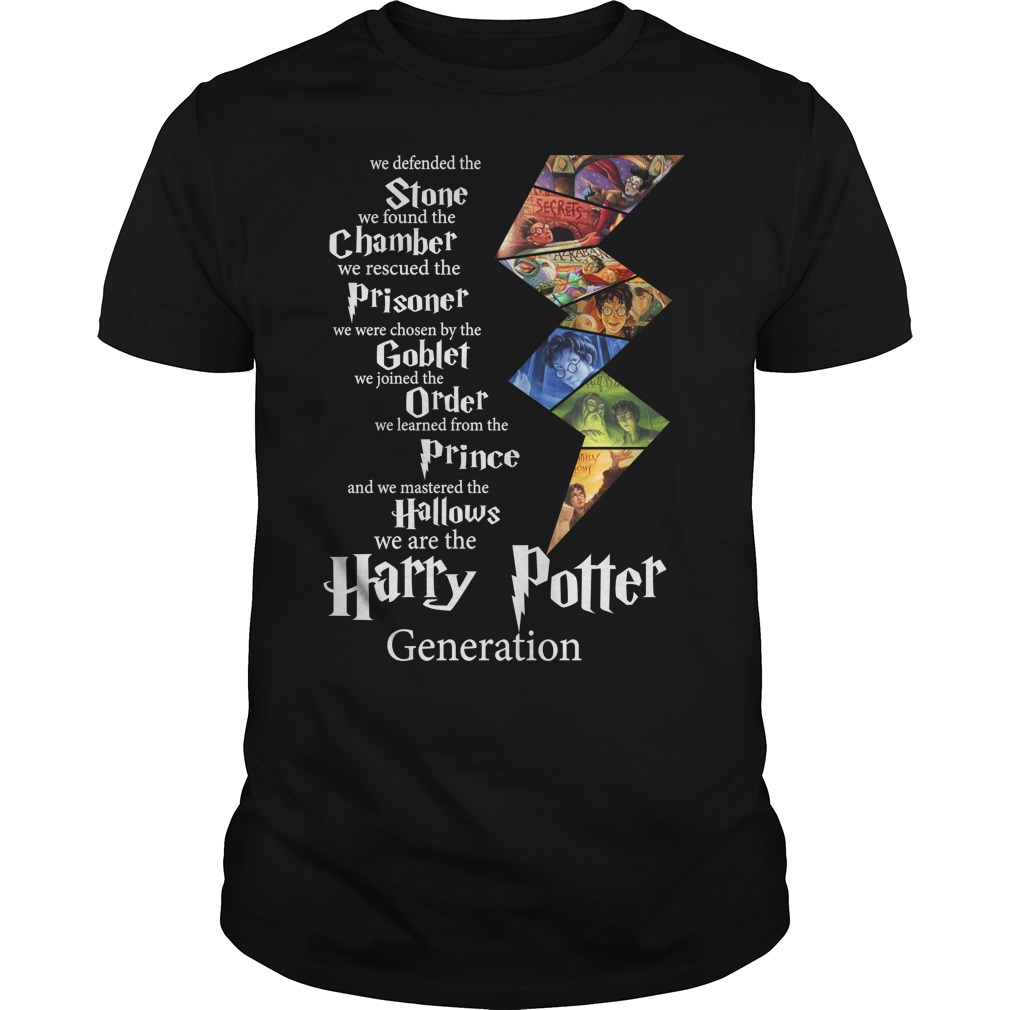 Harry Potter generation Stone chamber prisoner goblet order prince hallows shirt guy tee - Harry Potter generation Stone chamber shirt