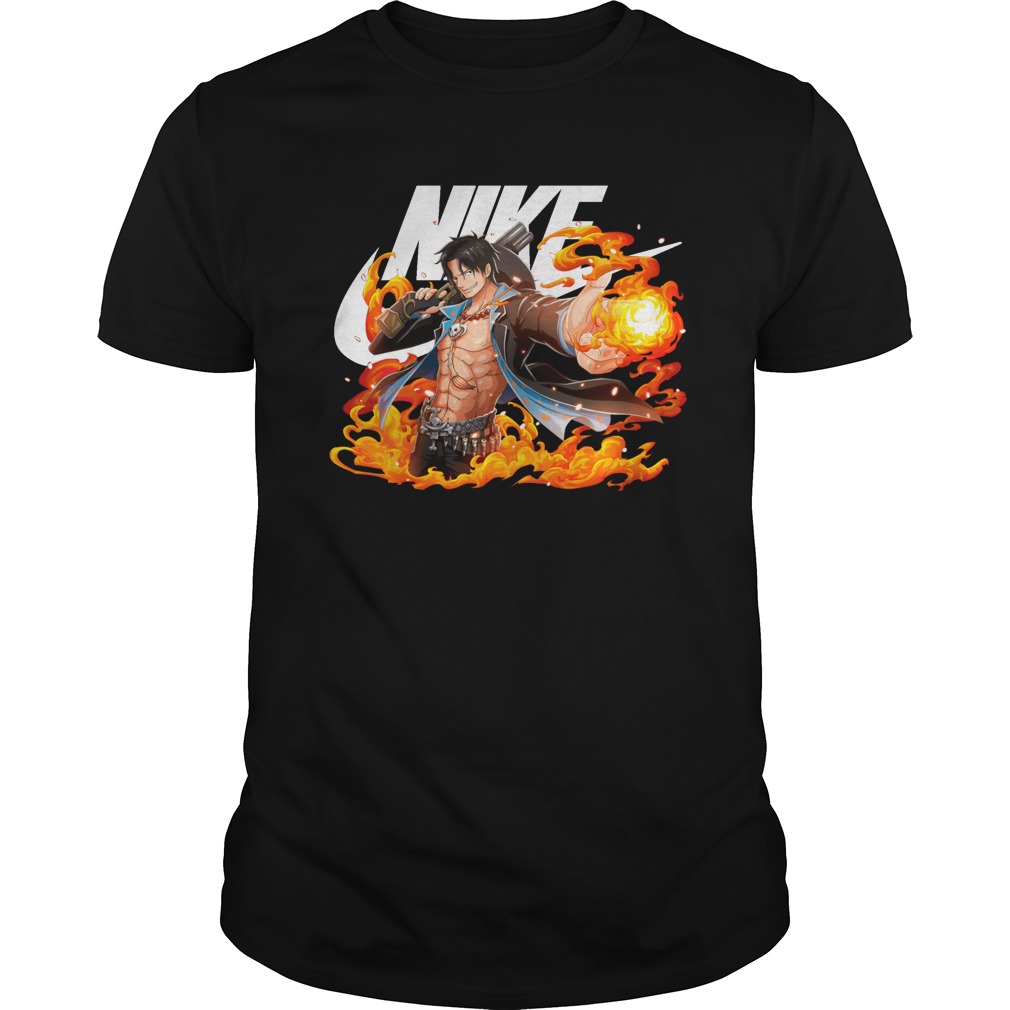 One Piece Portgas D. Ace Nike shirt guy tee