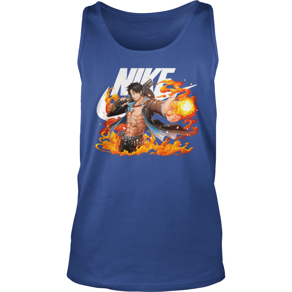 One Piece Portgas D. Ace Nike shirt unisex tank top