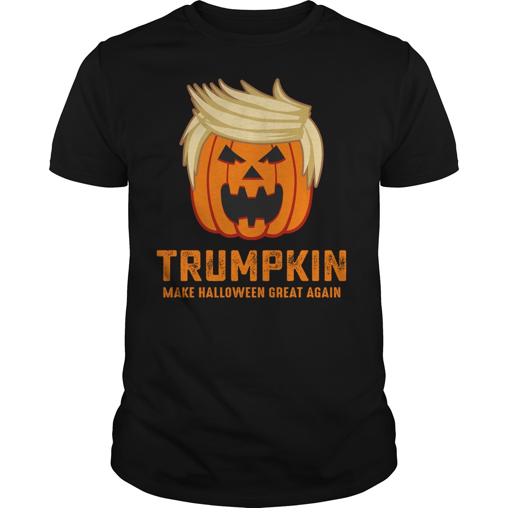 Trumpkin make halloween great again shirt guy tee
