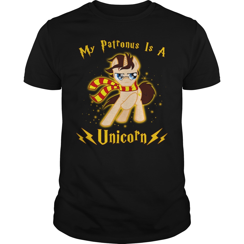 Harry Potter My Patronus is a Unicorn shirt guy tee