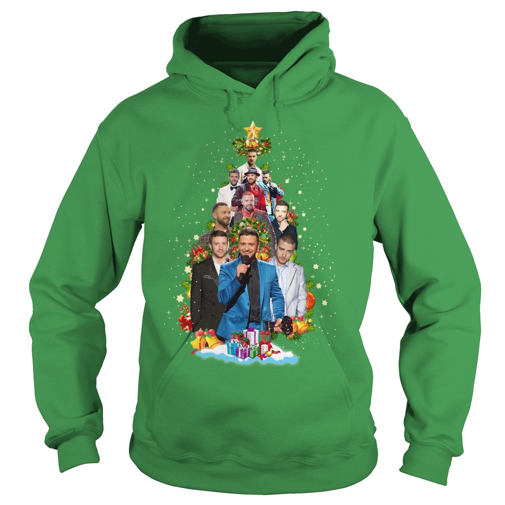 Justin Timberlake Passionate Christmas Tree shirt hoodie