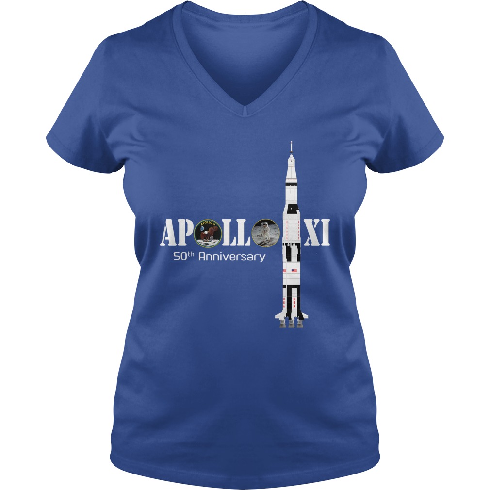 Nasa Apollo 11 50th Anniversary shirt lady v-neck