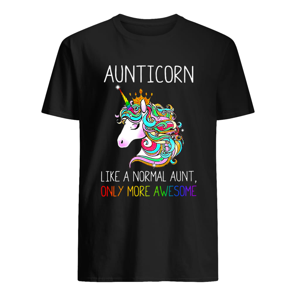 Aunticorn like a normal aunt only more awesome shirt classic men's t-shirt