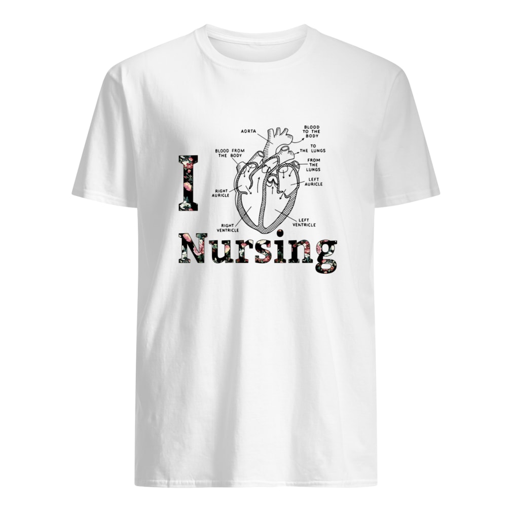 I Heart Nursing shirt classic men's t-shirt