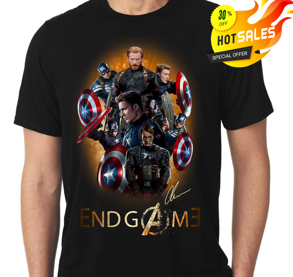 Captain America Avengers Endgame signature shirt