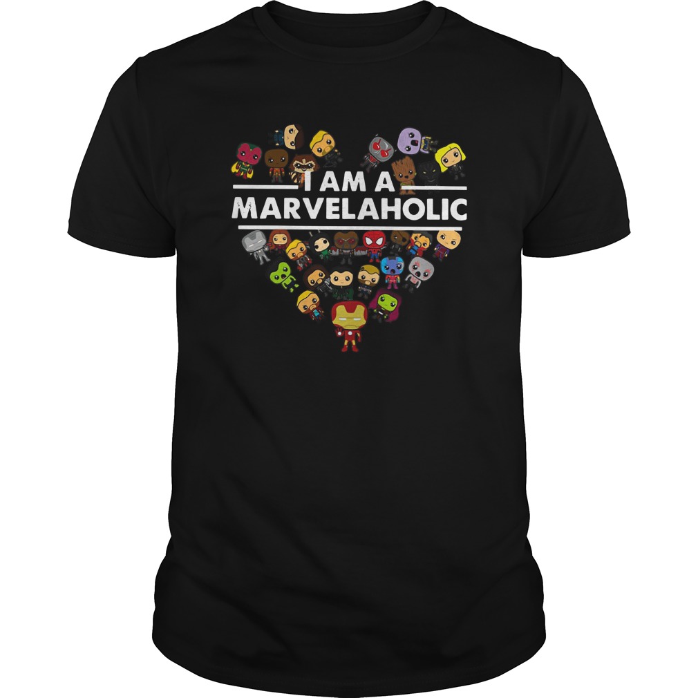 I am a Marvelaholic shirt unisex tee