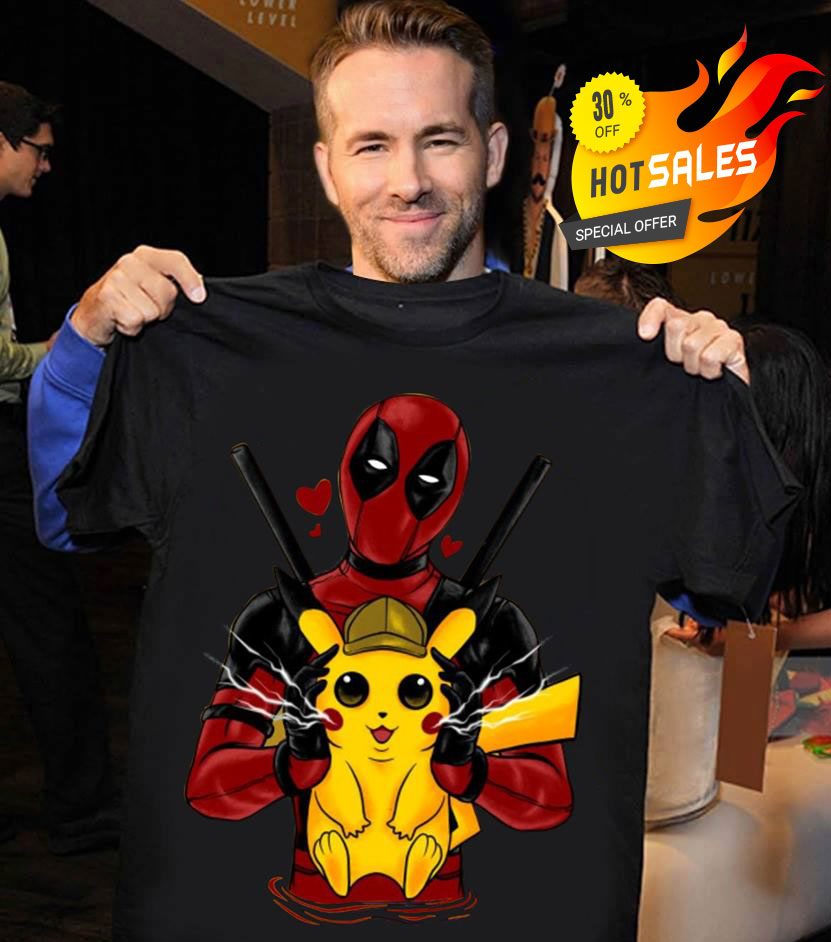 Deadpool and Detective Pikachu shirt banner