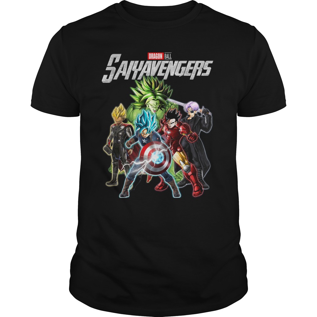 Marvel Avengers Endgame Dragon ball Saiys Avengers shirt unisex tee