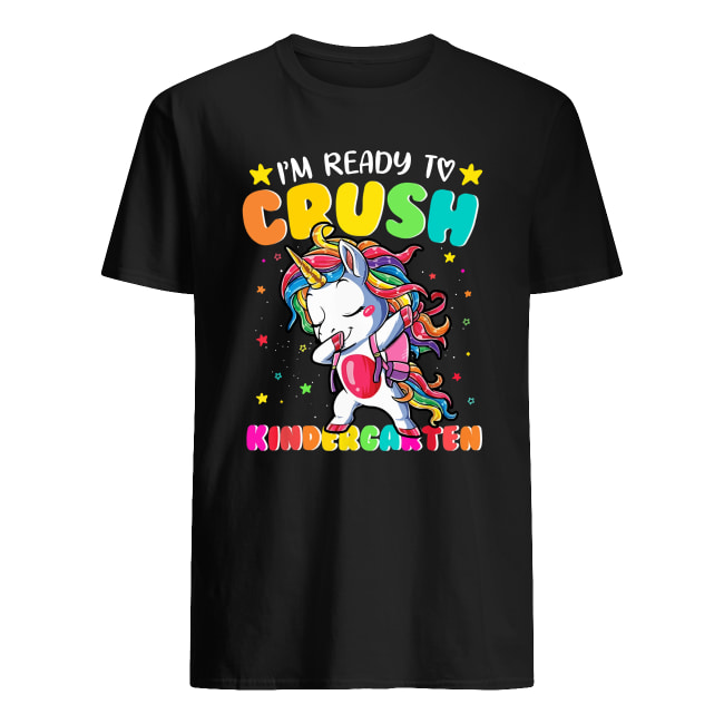 Dabbing unicorn I'm ready to crush kindergarten shirt classic men's t-shirt
