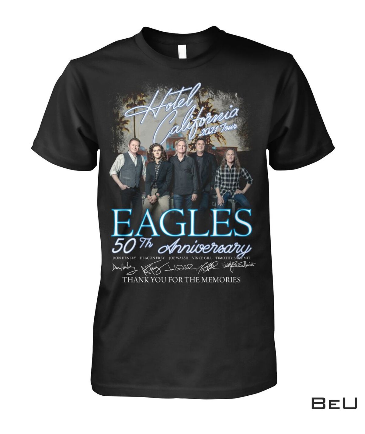 Eagles 50th Anniversary Hotel California 2021 Tour Shirt