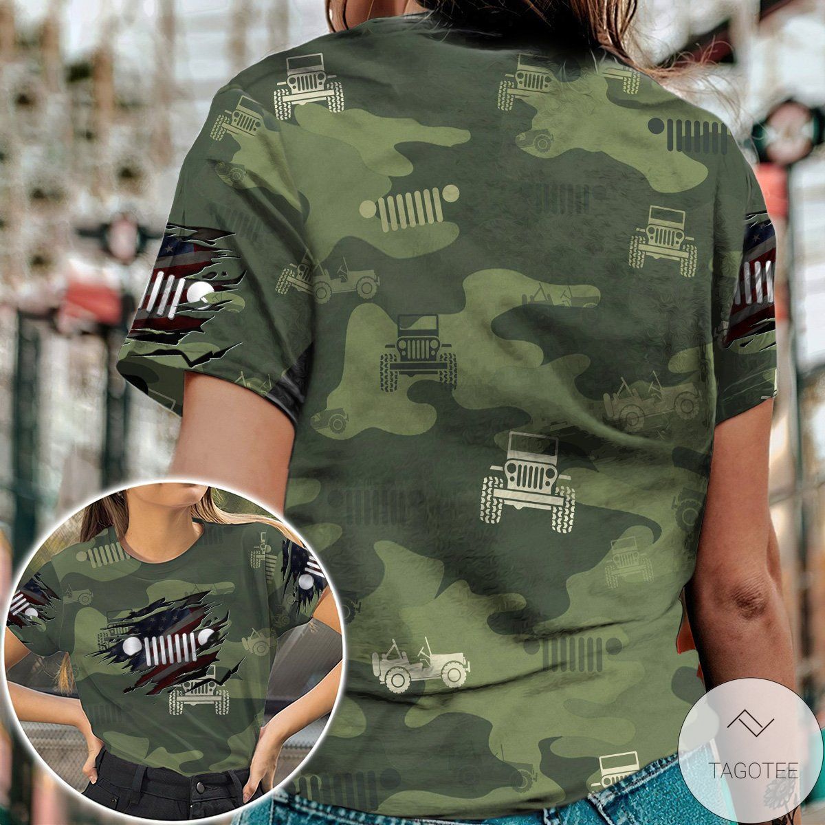 Jeep Camouflage 3D T-Shirt