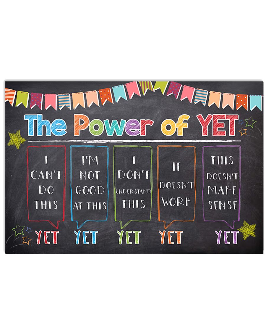 The Power Of Yet I Can't Do This Poster