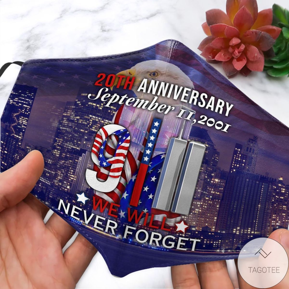 9/11 Memorial 20th Anniversary September Face Mask