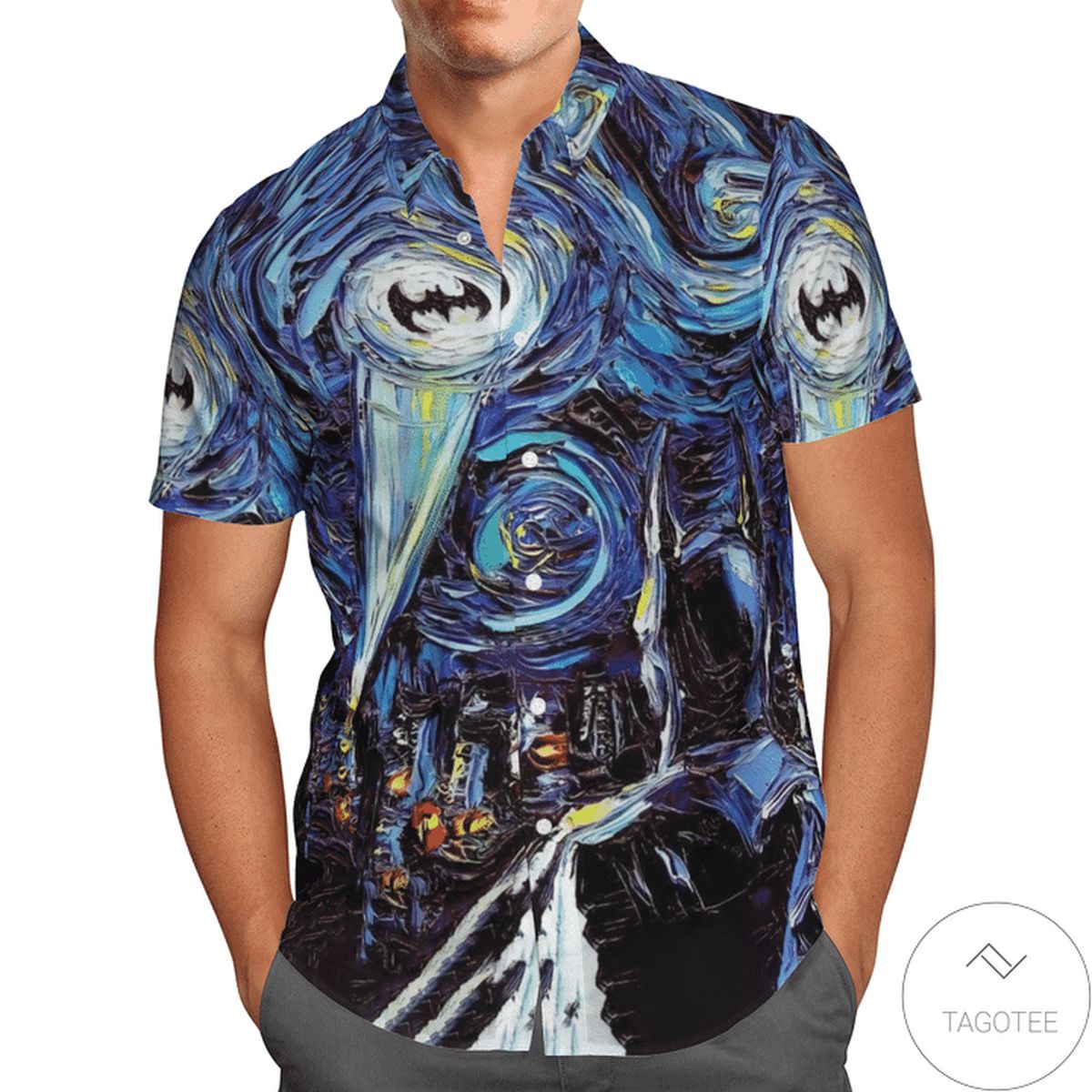 Batman Starry Night Hawaiian Shirt