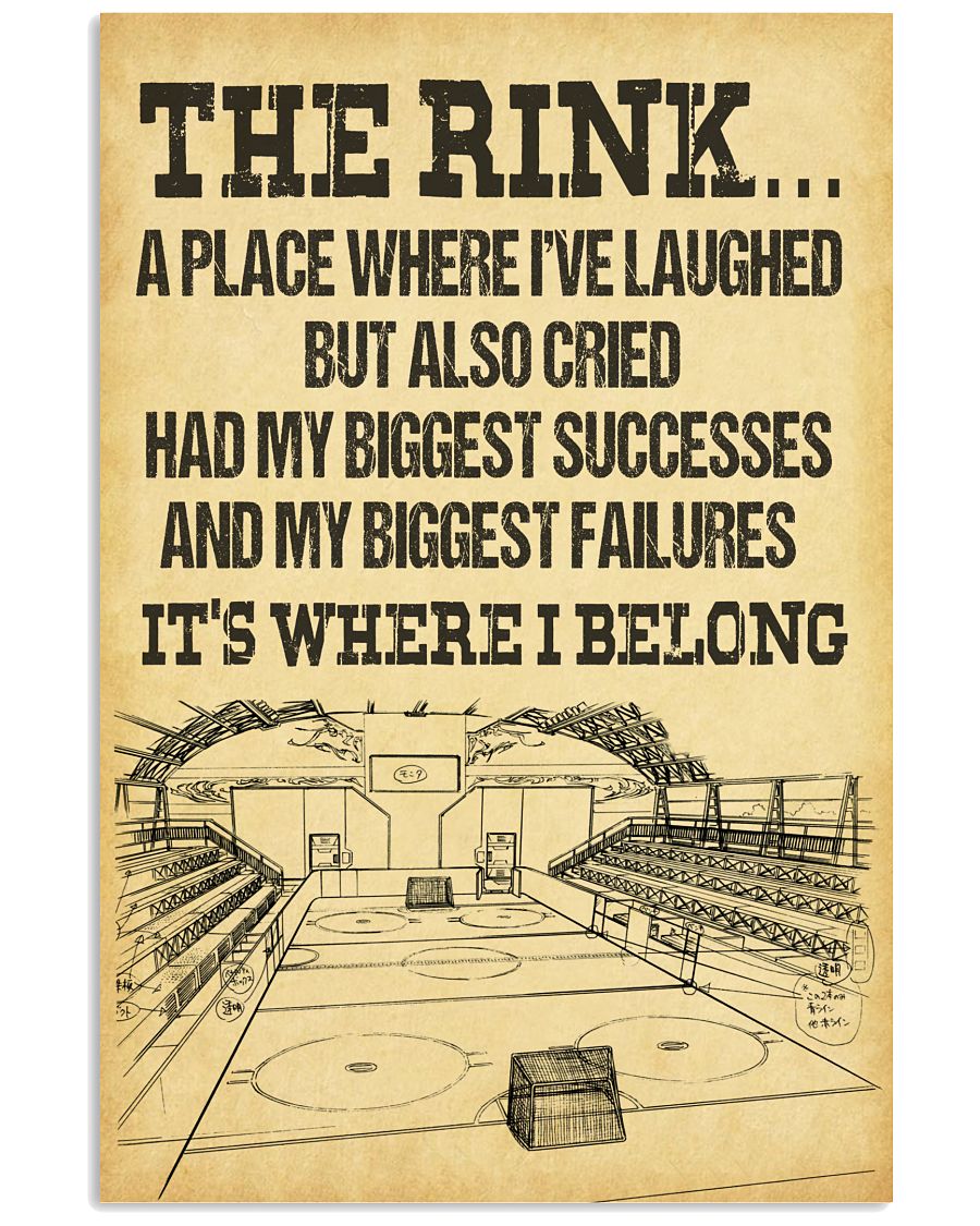 Hockey The Rink A Place Where I've Laughed But Also Cried Poster