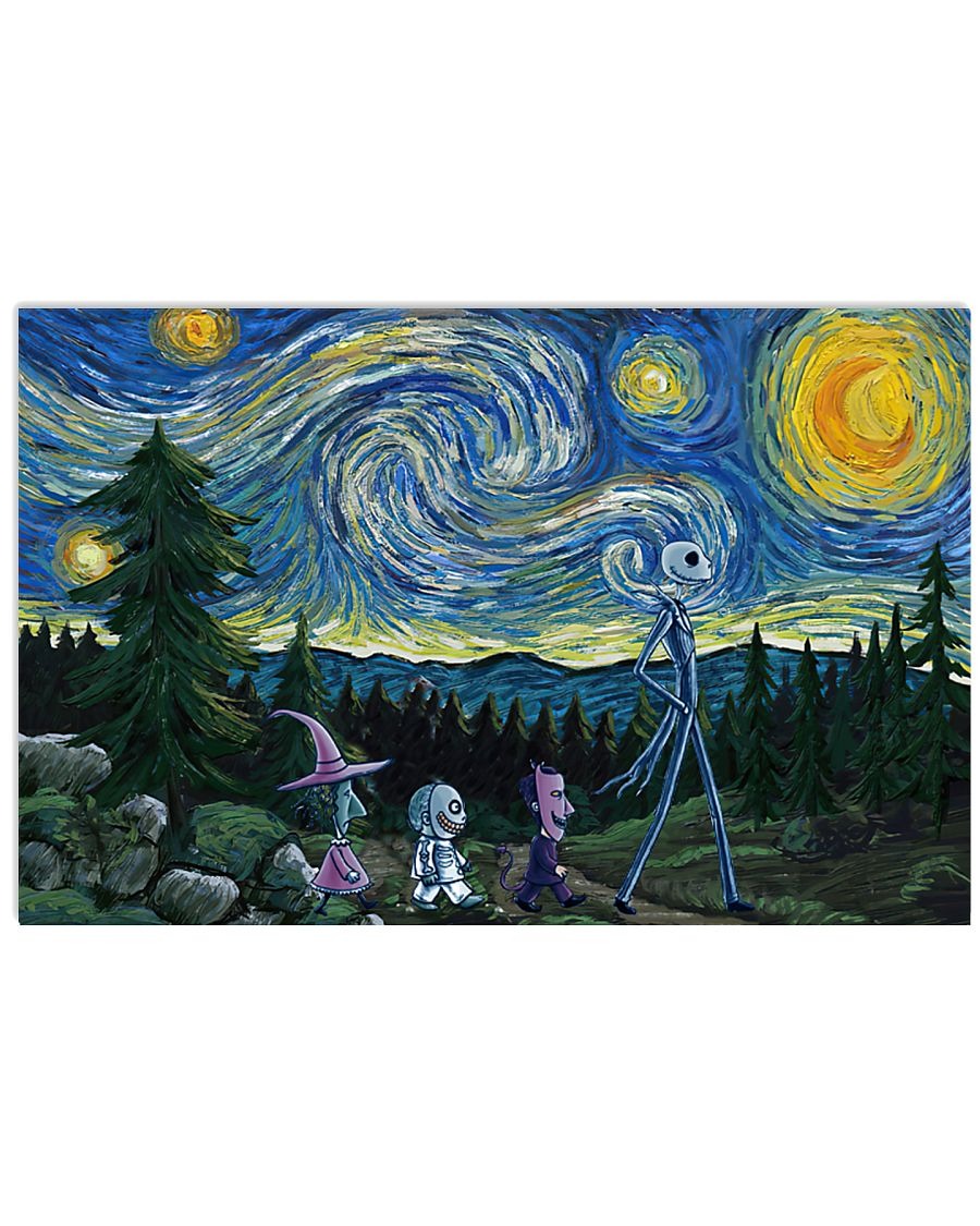 Jack Skellington Nightmare - Starry Night poster