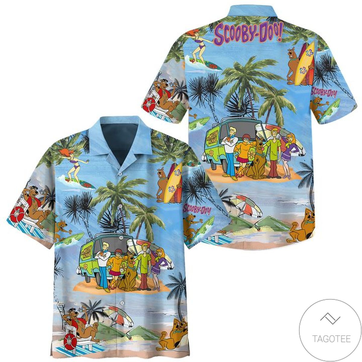 Scooby Doo Summer Beach Vacation Hawaiian Shirt