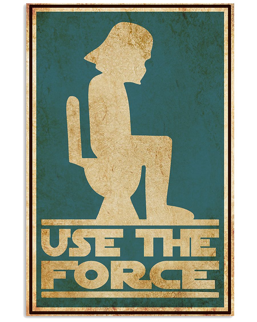 Star Wars Use the force toilet poster