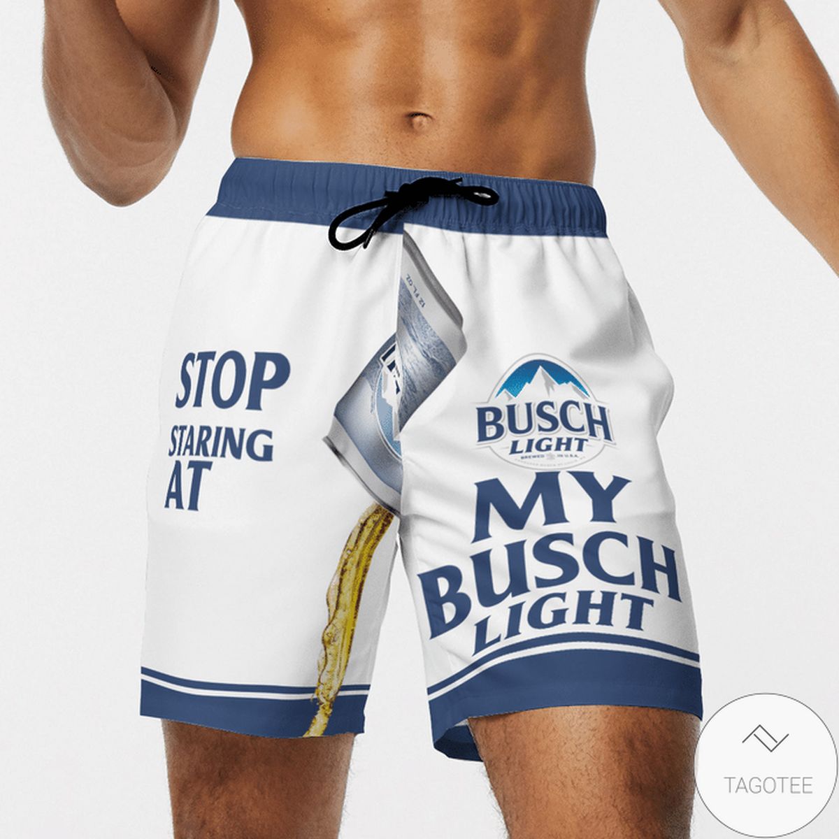 Excellent Stop Staring At My Busch Light Beer Short | Myteashirts