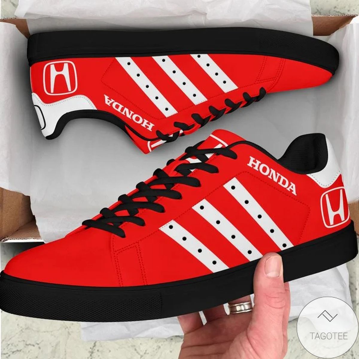 Us Store Honda Red Stan Smith Shoes | Myteashirts