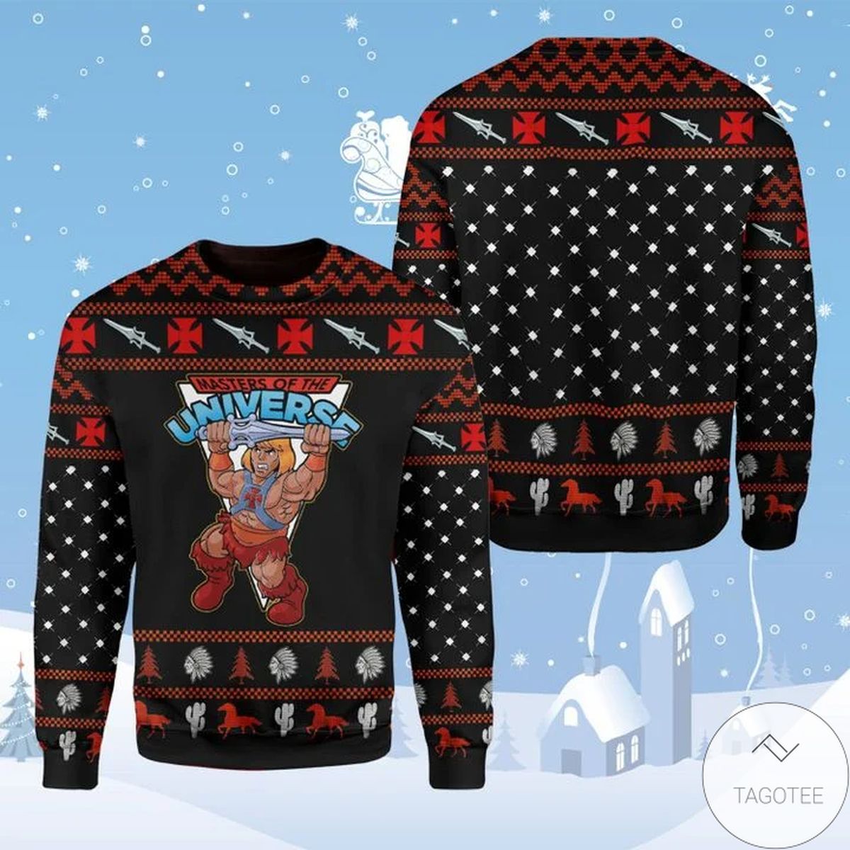 Master Of The Universe Ugly Christmas Sweater