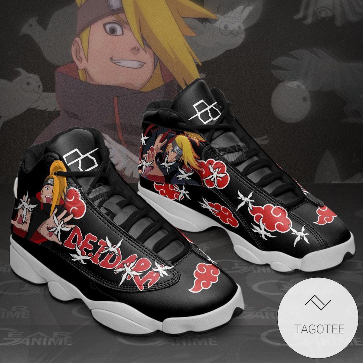 AKT Deidara Sneakers Custom Anime Air Jordan 13 Shoes