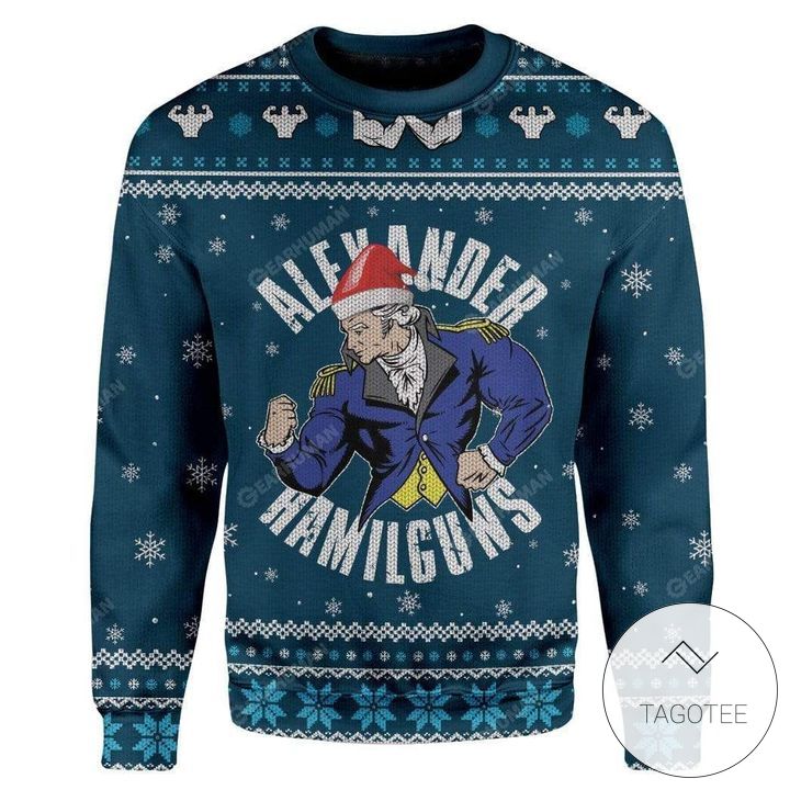 Alexander Hamilguns Ugly Christmas Sweater