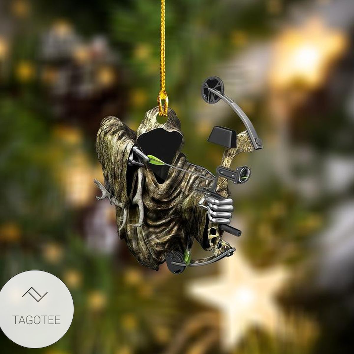 Bow Hunting Shaped Ornament