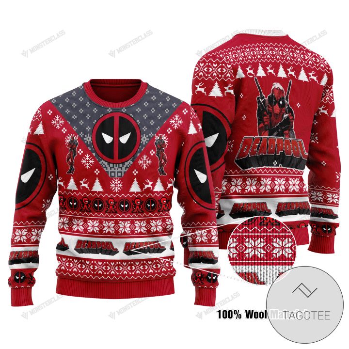 Deadpool Marvel Comics Red Ugly Christmas Sweater