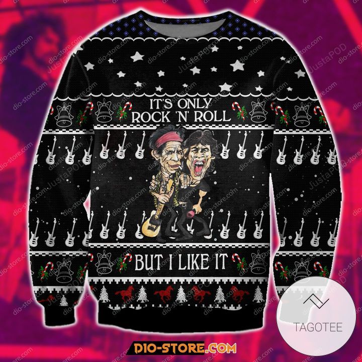 Its Only Rock N Roll The Rolling Stones But I Like It For Unisex Ugly Christmas Sweater