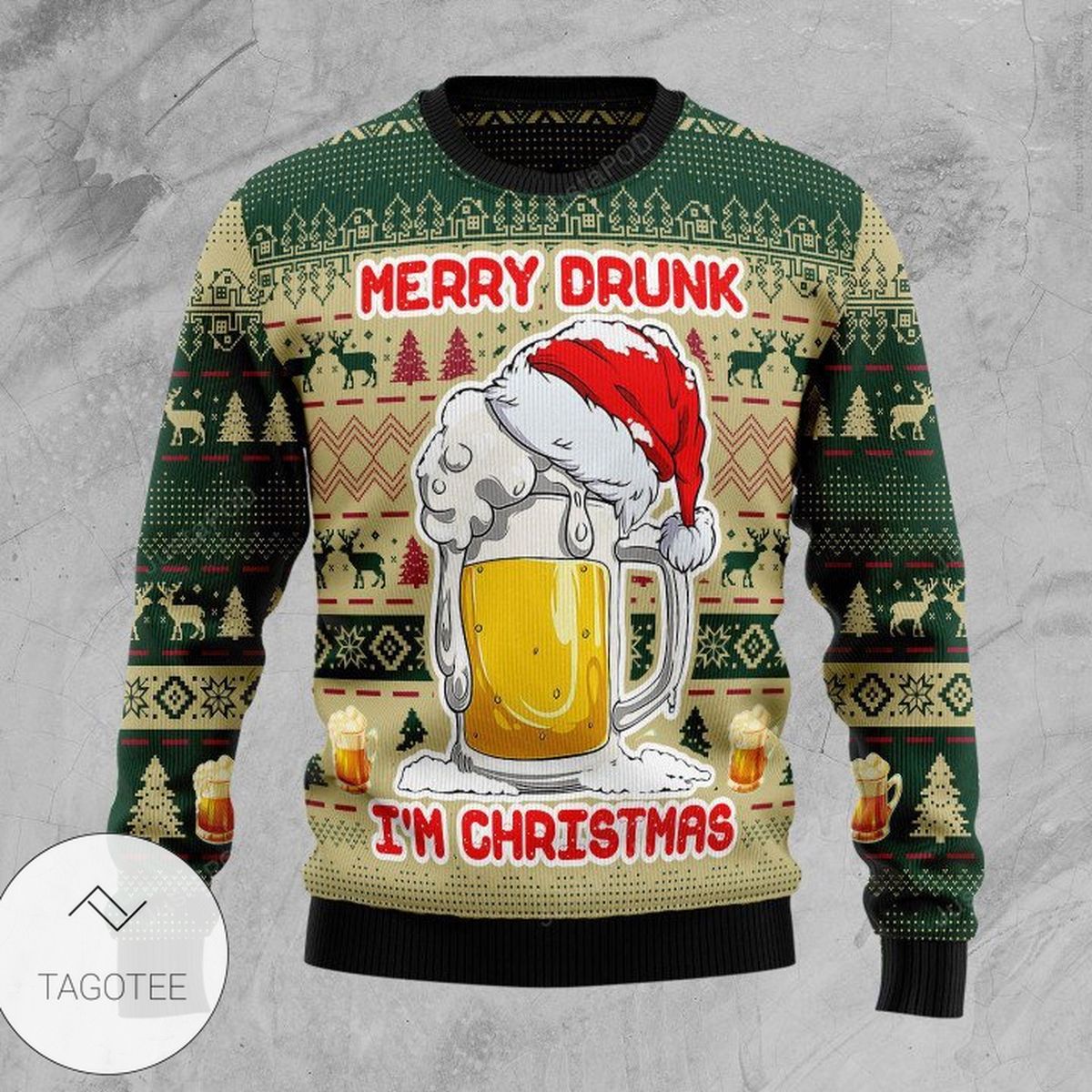 Merry Drunk Ugly Christmas Sweater