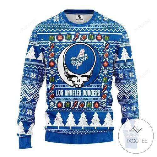 Mlb Los Angeles Dodgers Grateful Dead Ugly Christmas Sweater