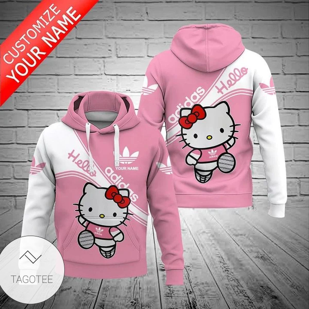 Personalized Adidas Hello Kitty Hoodie