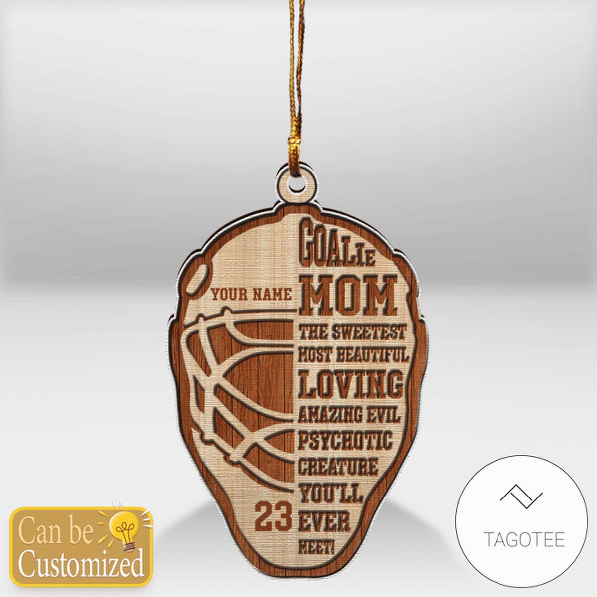 Personalized Goalie Mom The Sweetest Most Beautiful Loving Ornament