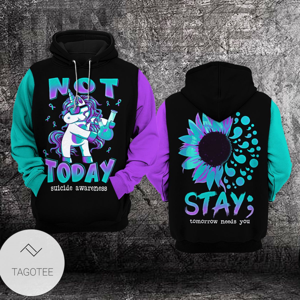 Unicorn Stay Tomorrow Needs You Suicide Prevention Awareness Hoodie