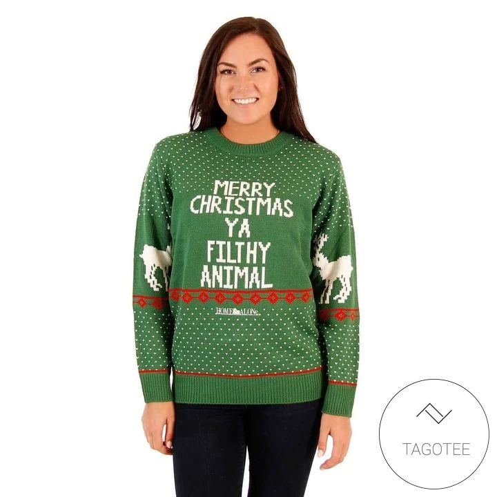Women's Green Filthy Animal For Unisex Ugly Christmas Sweater