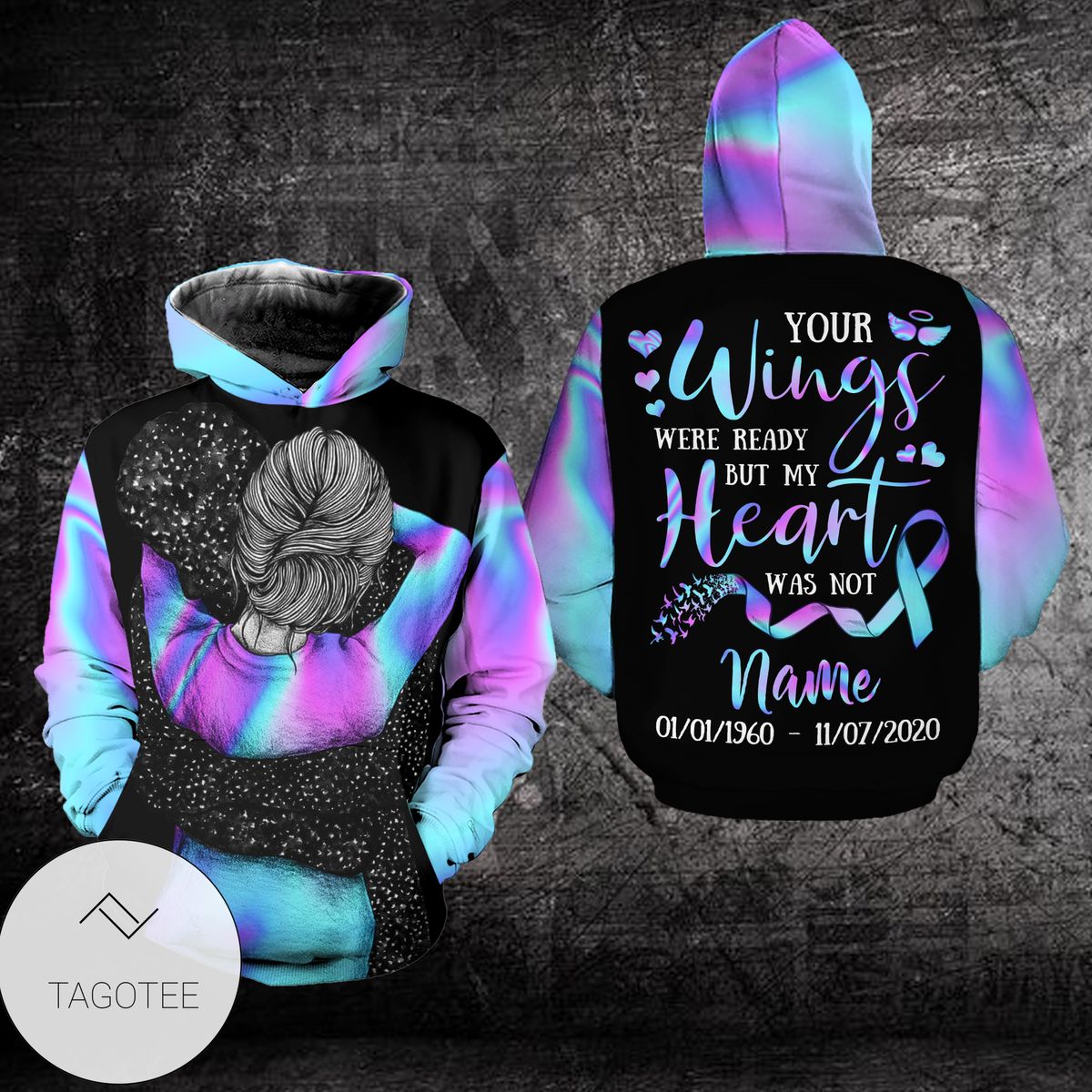 Your Wings Were Ready But My Heart Was Not Suicide Prevention Awareness Hoodie