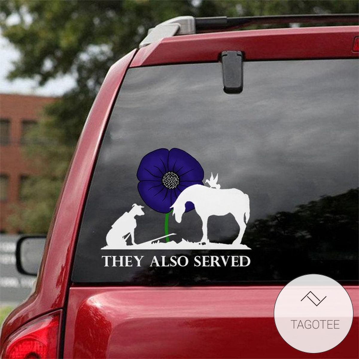 Animal They Also Served Purple Poppy Decals