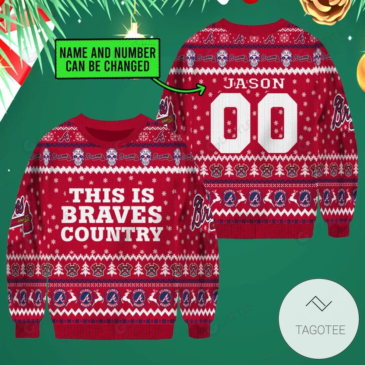 Atlanta Braves This Is Braves Country Ugly Christmas Sweater