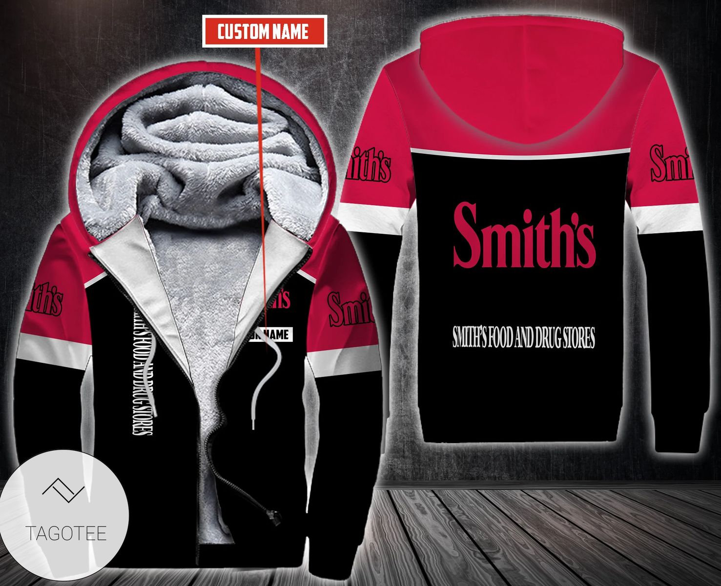 Personalized Smith's Food And Drug Stores Fleece Hoodie
