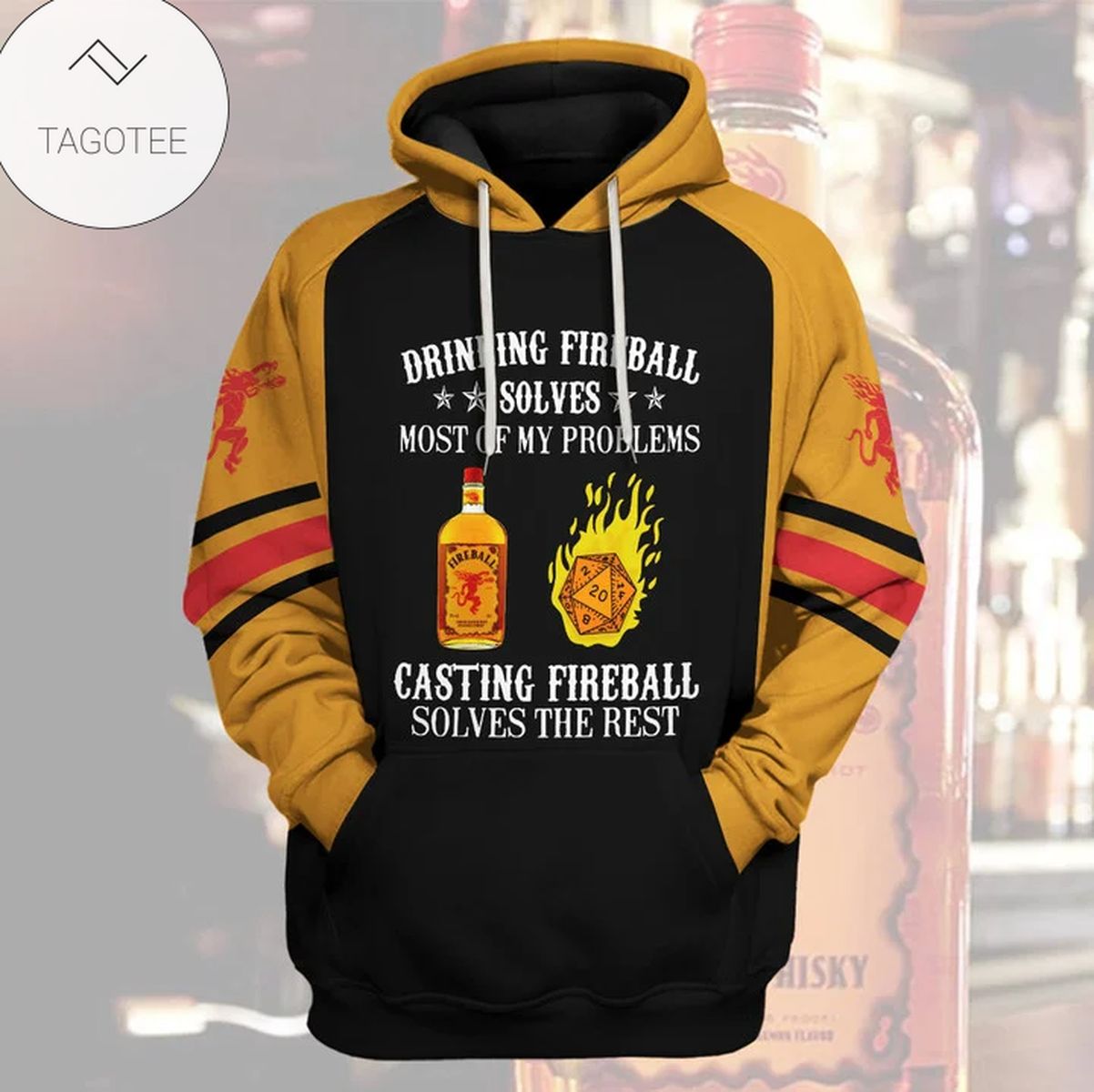 Drinking Fireball Solves Most Of My Problems Hoodie