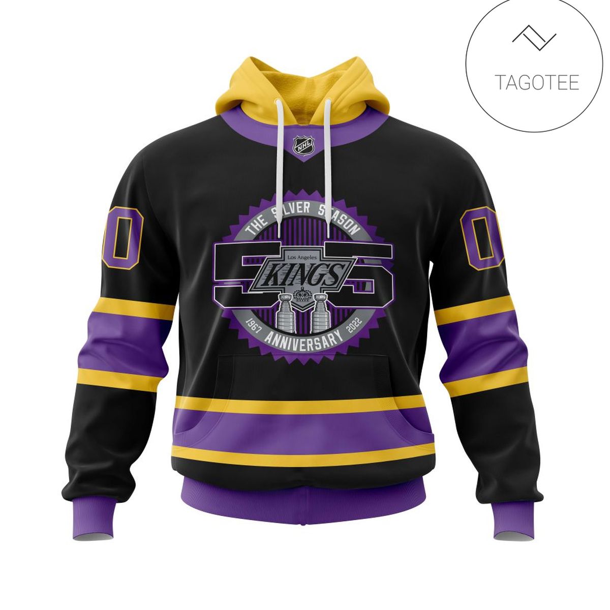 Personalized Los Angeles Kings Specialized 2022 Concepts With 55 Years Anniversary Hoodie