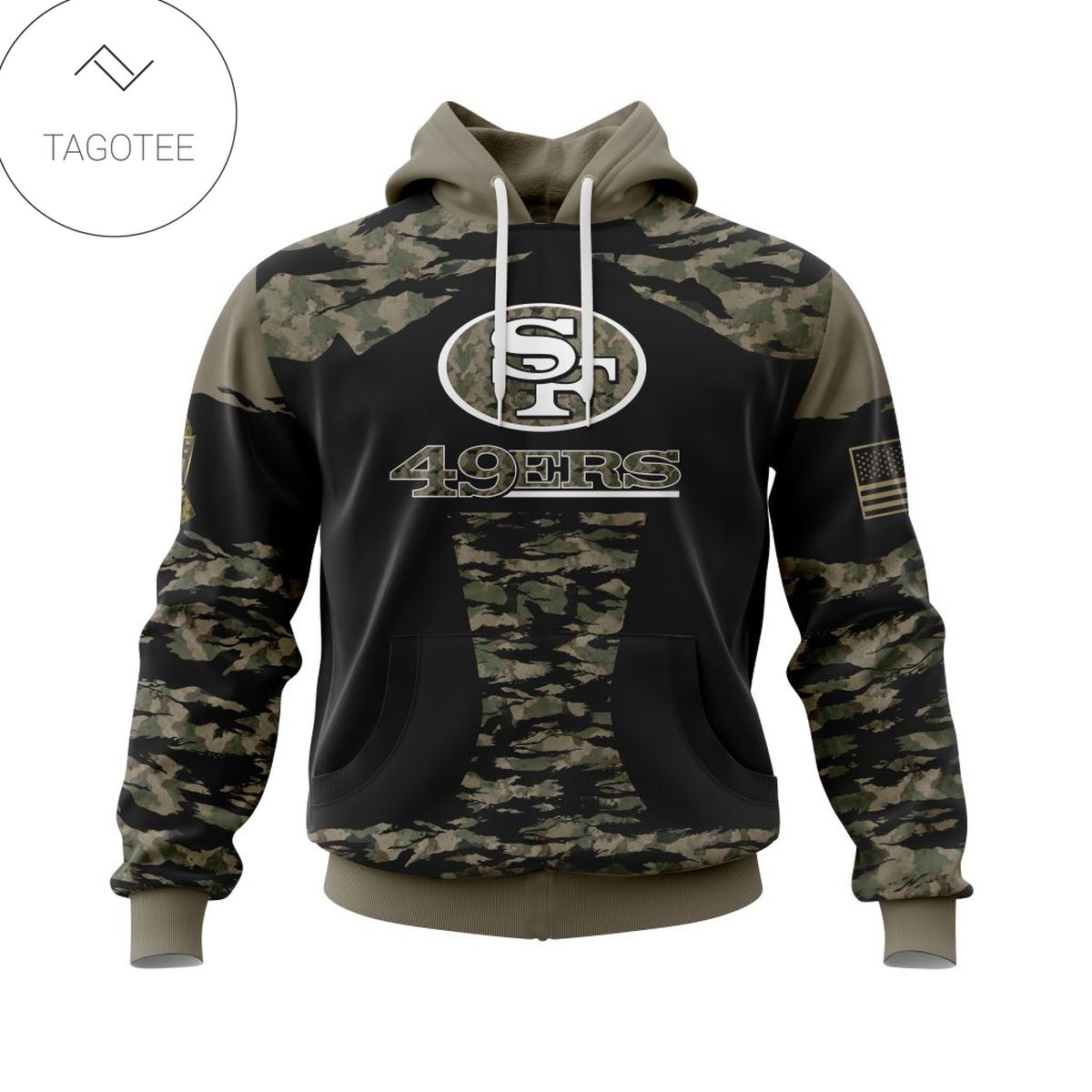 Personalized NFL San Francisco 49ers Honors Veterans And Military Members Hoodie
