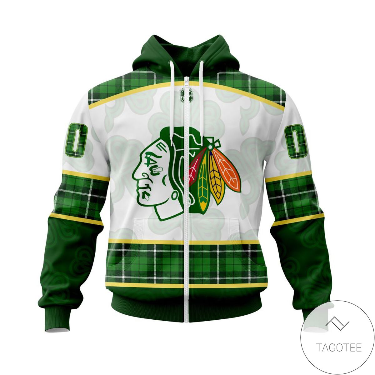 Personalized NHL Chicago BlackHawks St.Patrick Days Concepts All Over Print Hoodie